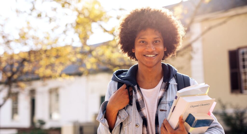 Feature image for the article; represents the SCSU student beneficiary.
